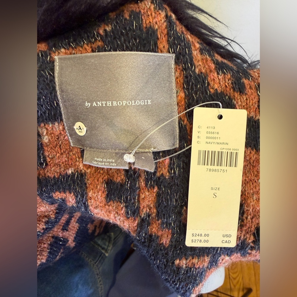 Anthropologie Black and Brown Knit Sweater - Picture 8 of 8